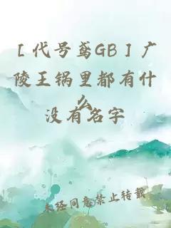 ［代号鸢GB］广陵王锅里都有什么